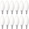 Luxrite B11 LED Light Bulbs 4W (40W Equivalent) 360LM 2700K Warm White Dimmable E12 Candelabra Base 12-Pack LR21552-12PK - alternate 1